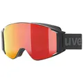 Produktbild: uvex g.gl 3000 TO - Skibrille für Damen und Herren - mit Wechselscheibe - vergrößertes, beschlagfreies Sichtfeld - black matt/red-lasergold lite - one size
