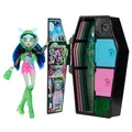 Produktbild: Monster High Skulltimate Secrets Ghoulia Yelps Puppe - Leuchtender Spind mit über 19 bunten Überraschungen,Überraschungen, abwaschbare geheimnisvolle Beschichtung, für Kinder ab 6 Jahren, HNF81