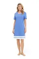 Produktbild: Rösch Nachthemd mit Colourblocking-Details Blau Baumwolle/Modal 1253151 36, 12252