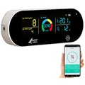 Produktbild: AGT 5in1-Akku-Luftqualitätsmesser, HCHO, PM1/2,5, Temperatur u.v.m., App