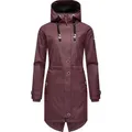 Produktbild: Navahoo Regenjacke Rainy Flower modischer Damen Regenmantel mit Kapuze rot XS (34)