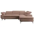Produktbild: Ecksofa mit Schlaffunktion Peter , rosa/pink , Maße (cm): B: 273 H: 76