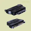 Produktbild: Delock® Adapter SATA 22pin Stecker zu Slim SATA Buchse 13pin 65156 für 5V Geräte