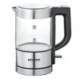Produktbild: Severin Wasserkocher WK 3472 - Wasserkocher - edelstahl/schwarz, 0,5 l, 1100 W