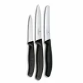 Produktbild: Victorinox Swiss Classic Küchenmesser Set, 3teilig, Gemüse-, Tomaten- und Frühstücksmesser, Rostfreier Stahl, Schwarz