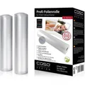 Produktbild: Caso Vakuumierbeutel 1221, Folienrollen, 20 x 600 cm, 160µm, für Lebensmittel, 2 Rollen