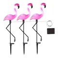 Produktbild: Haushalt International HI 70326 Solar Gartenstecker Flamingo 3er Set Höhe 52cm