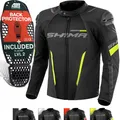 Produktbild: SHIMA Solid 2.0 Motorrad Jacke Herren Protektoren AirForce Rückenprotektor Motorradjacke Sommer Schutzjacken Textiljacke Wasserdicht Protektorenjacke Sommerjacke Stadt (Männer, Fluo, Belüftet, XXL)