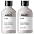 Produktbild: 2x Loreal Professional Serie Expert Violet Dyes + Magnesium Silver Shampoo 300 m