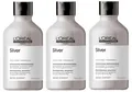 Produktbild: 3x Loreal Professional Serie Expert Violet Dyes + Magnesium Silver Shampoo 300 m