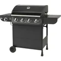 Produktbild: El Fuego Gasgrill Columbus 4+1 AY0563 schwarz mit Seitenbrenner - Schwarz
