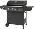 Produktbild: El Fuego Gasgrill Columbus  4+1 AY0563 schwarz mit Seitenbrenner