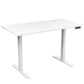 Produktbild: AMBINESS Höhenverstellbarer Schreibtisch FlexxPro | 3 Größen & 2 Farben | Durchgehende Arbeitsplatte | Inkl. LED-Bedienfeld & Kabeldurchführung | elektrisch stufenlos & ergonomisch | 100x60cm Weiß