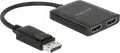 Produktbild: DELOCK 87769 - DisplayPort 1.4 Splitter, 1x DisplayPort > 2x HDMI