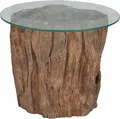 Produktbild: vidaXL Couchtisch Teak Glas 50x40 cm
