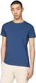 Produktbild: Tommy Hilfiger Herren T-Shirt Kurzarm Stretch Slim Fit Tee Rundhalsausschnitt, Blau (Aegean Sea), XXL