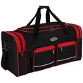 Produktbild: Sporttasche, Reisetasche und Fitnesstasche für Damen und Herren- Tainingstasche, Gym Bag (Rot, L 80 x B 34 x H 38 cm (ca.100 L))