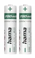 Produktbild: Hama Akku Batterien AAA aufladbar, 2 Stück (mit hoher Kapazität, 700 mAh, 1,2 V, wiederaufladbar, geringe Selbstentladung, Akku AAA Micro, NiMH Akkus, für schnurlose Telefone, Fernbedienung etc.)