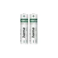 Produktbild: Hama 2x NiMH Akkus Set 700mAh Micro AAA 1,2V Schnellladefähig Wiederaufladbar