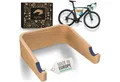 Produktbild: madeco Fahrradwandhalterung FlyBike Fahrrad Wandhalterung Holz - Design Fahrradhalter für Wohnung (mit Fischer Dübeln und Wollfilz Rahmenschutz), für Rennrad, Gravel Bike, Mountainbike, Fixie
