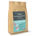 Produktbild: Melitta Manufaktur Espresso Spezialitäten-Kaffee, 500g, Ganze Bohnen, Ungemahlen, Single-Origin-Farm aus Indien, Geröstet in Deutschland, Stärke 5