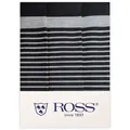 Produktbild: Ross 3er Pack Zwirn Halbleinen Geschirrtücher Streifenfond 50x70 cm | schwarz - schwarz