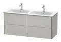 Produktbild: Duravit Xsquare Waschtischunterbau wandhängend für 233613 4 Schubkästen 1280 x 478 x 560 mm Betongrau Matt - XS417500707