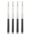 Produktbild: Bayli 4 Paar Chinesische Essstäbchen Set aus Edelstahl | edle Sushi Stäbchen Spülmaschinenfest und Rostfrei | Wiederverwendbare 24,3cm Chopsticks für Asiatisches Geschirr Besteck