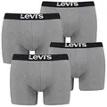 Produktbild: Levi´s Herren Solid Basic Boxershorts Unterwäsche im Vorteilspack 2x2 Pack (Middle Grey Melange, XL)
