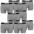Produktbild: 10er Pack Herren Levis Solid Basic Boxer Brief Boxershorts Unterwäsche Pants, Farbe:758 - Middle Grey mélange, Bekleidungsgröße:XL