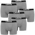 Produktbild: Levi's Levis Boxer Brief Boxershorts Men Herren Unterhose Pant Unterwäsche 6er Pack, Farbe:Middle Grey mélange, Bekleidungsgröße:XL