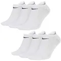 Produktbild: NIKE 2 X 3er Pack No Show Füsslinge Sportsocken 6 Stück SX7673 SX7678, Größe:S, Farbe:Weiß