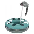 Produktbild: Trixie Crazy Circle Katzenspielzeug mit Plüschmaus 24 cm grün/grau