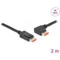 Produktbild: DELOCK 87046 - DisplayPort 1.4 Kabel, 8K @60 Hz, 90° links gewinkelt, 2 m