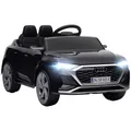 Produktbild: AIYAPLAY Kinder Elektroauto 12V Audi Q8 Kinderauto mit 2,4G Fernbedienung, 2 Motoren MP3 Musik & Hupe, Elektrofahrzeug mit Scheinwerfer, 4 gefederte Räder für 3-4 Jahre Kinder, Schwarz