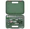 Produktbild: Bosch Home & Garden Steckschlüssel Handwerkzeuge 1/4″- + 1/2″-Ratschen-Set 57-tlg 1600A02Z9G