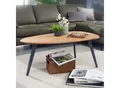 Produktbild: FineBuy Couchtisch Akazie Massivholz oval 110 cm · Wohnzimmertisch in Nierenform