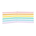 Produktbild: MARBUENO SUMMER Windschutz, 3 Stöcke, Stahl, Polyester, bunte Streifen, 240 x 80 cm, Strand, Pool, Garten und Camping 10495