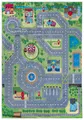 Produktbild: Mazovia Kinderteppich Kinderteppich Kinderzimmerteppich Straße Stadt Straßenteppich, 80 x 150 cm, Kurflor, Waschbar in Waschmaschine, Höhe 5 mm, Rutschfest