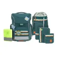 Produktbild: LÄSSIG 7-teiliges Schulranzen Set Kinder/School Set Slim Unique Dark Green