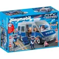 Produktbild: PLAYMOBIL 9236 Polizeibus mit Straßensperre
