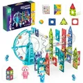 Produktbild: Magic Magnetic Blocks 120 Teile STEM Lichtmagnetische Fliesen Bausteine NEU