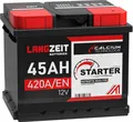 Produktbild: Langzeit Autobatterie 45Ah 12V 420AEN Batterie ersetzt 44Ah