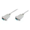 Produktbild: Assmann Zero-Modem connection cable. D-Sub9 F/F. 1.8m. snap-hoods. be (AK-610100-018-E)