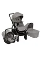 Produktbild: Graco Near2Me™ DLX 3in1 Kinderwagen-Set, inkl. Babywanne (0-9 kg) und Babyschale (40-75 cm), bis 22 kg, rückwärts, vorwärts, kompakt gefaltet, inkl. Adapter und Regenverdeck, grau, Ash