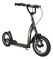 Produktbild: BIKESTAR Roller Kinderroller Tretroller Kickscooter mit Luftreifen für Jungen und Mädchen ab 6-7 Jahre | 12 Zoll Sport Kinder Scooter | Schwarz (matt) | Risikofrei Testen