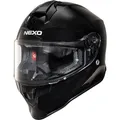 Produktbild: Nexo Integralhelm Basic III Motorradhelm Helm Motorrad Mopedhelm, herausnehmbares Komfortpolster, mehrfache Be-, Entlüftung, Nasen-, Kinnwindabweiser, klares Visier, Ratschenverschluss,