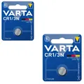 Produktbild: 2x CR1/3N Lithium Knopfzelle 3Volt 170mAh L76 DL1/3N CR11108 VARTA 6131 CR1 3N