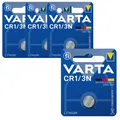 Produktbild: 4x CR1/3N Lithium Knopfzelle 3Volt 170mAh L76 DL1/3N CR11108 VARTA 6131 CR1 3N