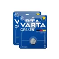 Produktbild: 2x CR1/3N Lithium Knopfzelle 3V 170mAh L76 DL1/3N CR11108 VARTA 6131 CR1 3N